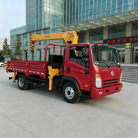Grue montée sur camion Dayun de 5 tonnes, caisse de chargement modifiable, modes de commande multiples, mini-grue pour l'exportation en Asie du Sud-Est