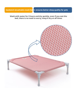 Nouveau <span class=keywords><strong>lit</strong></span> pour animaux <span class=keywords><strong>de</strong></span> compagnie pliable et écologique pour chiens et chats, universel pour les quatre saisons, respirant, surélevé, portable, niche pour animaux <span class=keywords><strong>de</strong></span> compagnie - Product Image 4
