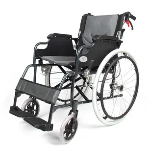 批量购买铝制轻型手动轮椅健康护理医疗工具，带联合制动器
