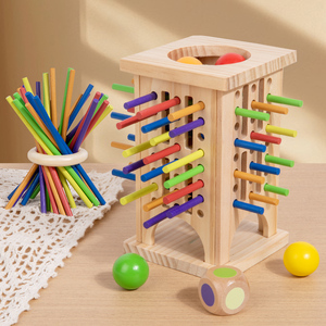 Newest Colorful Wooden Stick Dice Set Wooden Learning Puzzles Interactive Playing Gift Teaching Aids <b>Toys</b> for Kids Boys Girls - Product Image 4