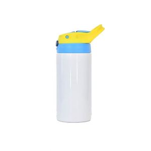 Bouteille d'eau isotherme droite en acier inoxydable personnalisée de 350 ml (12 oz) – Gobelet vierge pour sublimation – Bouteille d'eau pour enfant - Product Image 1