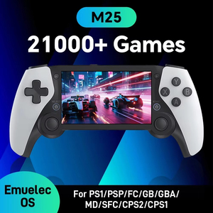 Console de jeu portable rétro M25, écran IPS de 4,3 pouces, EmuELEC RK3566, double joystick, WiFi, 20000 jeux préchargés, prend en charge PS1 <span class=keywords><strong>PSP</strong></span> - Product Image 2