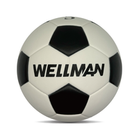 Ballon de football professionnel officiel WELLMAN, certifié BSCI ISO9001, en cuir PU, caoutchouc, thermocollé, écologique, durable
