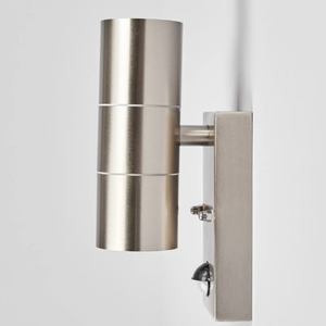 เชิงเทียนสแตนเลสขัดเงาเซ็นเซอร์เคลื่อนที่ในกระบอกสูบ GU10 <span class=keywords><strong>2</strong></span>*35วัตต์ IP44กลางแจ้ง - Product Image 5