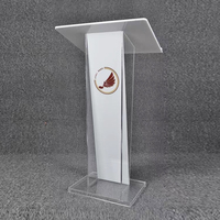 Personnalisé entreprise collège école réunion salle de conférence conférence discours présentation acrylique église chaire podium