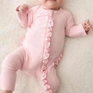 Combinaison pour bébé en fibre de bambou, douce pour la peau, combinaison pour nouveau-né en fibre de bambou avec <span class=keywords><strong>fleur</strong></span> sur la tête - Product Image 2