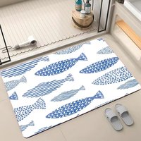 Nouveaux tapis de sol absorbants et antidérapants en boue de diatomée, écologiques, faciles à nettoyer, fabriqués à la machine pour la maison