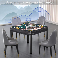 Tapis de Mahjong Moderne de Luxe Imperméable 32,5 Pouces Carré en Microfibre et Caoutchouc Naturel Portable Anti-Plis pour Professionnels