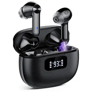 Lantronlife S50迷你无线耳塞V5.3入耳式耳机内置麦克风，IPX7防水