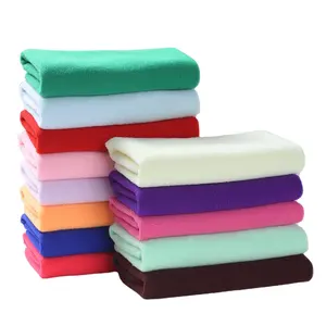 Wholesale 100% Microfiber Cleaning Cloth Car Washing Kitchen cleaning Towel Solid Color Custom Towel