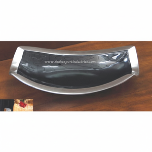 New Style Serving Bowl Dish Aluminium Serving <b>Tray</b> <b>Enamel</b> Color for Dinner Table Decorative Handmade Serving Bowl - Product Image 1