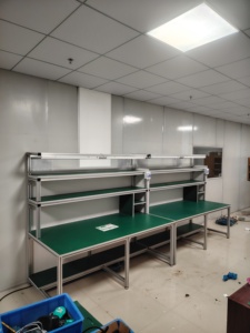 Banco de Trabajo de Aluminio para Carpintería, Banco de Ensamblaje de Doble Capa, Mesa de Operaciones Iluminada con Cajones - Product Image 6