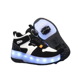 Chaussures à roulettes lumineuses pour enfants, avec roues, pour garçons et filles, vêtements de sport d'extérieur, taille 28-38 - Product Image 5
