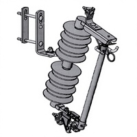 Disjoncteur de protection extérieur haute tension en porcelaine pour transformateur