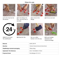 Entretoises de carrelage en plastique, clips de nivellement, pinces à coin, maintien robuste pour carrelage céramique et porcelaine, installation parfaite pour sols et murs