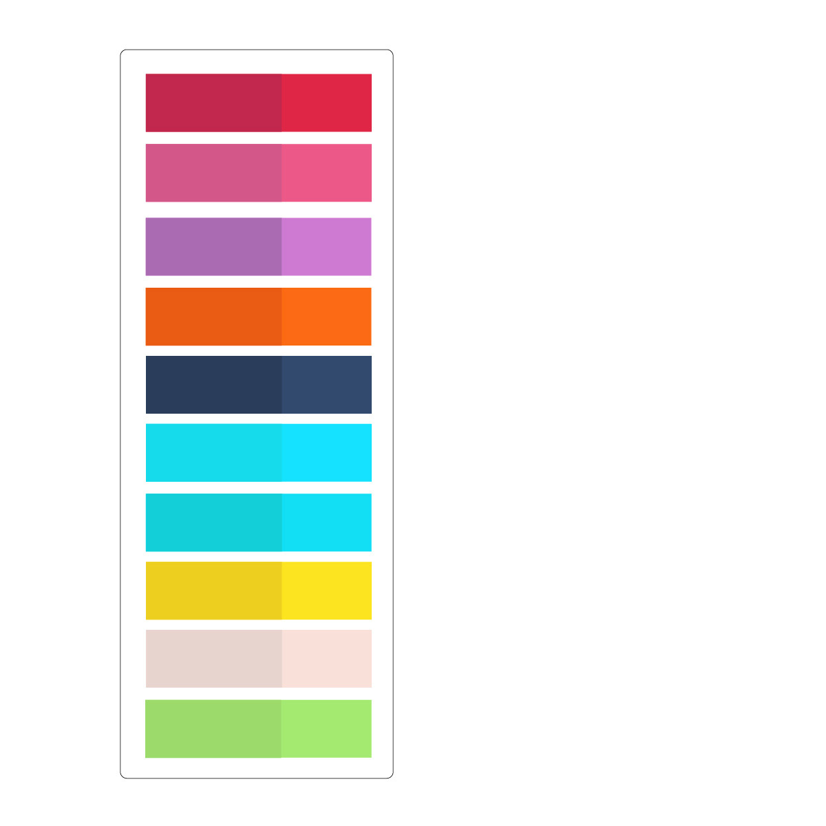 Couleurs colorées-H