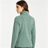 Veste d'hiver personnalisée pour femme à col montant et fermeture éclair, coupe régulière, respirante, avec logo, coupe-vent, chaude, décontractée et tendance