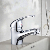 Robinet en laiton moderne à trou unique, beau et abordable, mélangeur d'eau chaude et froide de l'usine avec conception à poignée unique sans contact