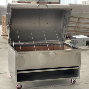<span class=keywords><strong>Precio</strong></span> de la Parrilla Giratoria para Asar Cerdo, Pollo, Pescado, Barbacoa, Máquina de Asar a la Brasa con Carbón, Parrilla de Gas para Restaurante, para Asar Cordero <span class=keywords><strong>Entero</strong></span> - Product Image 5