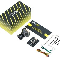 Caméra FPV Caddx Ratel Pro Starlight Vision Nocturne 1500TVL Capteur 1/1.8 Pouces Noir et Blanc Couleur Analogique Mini Caméra