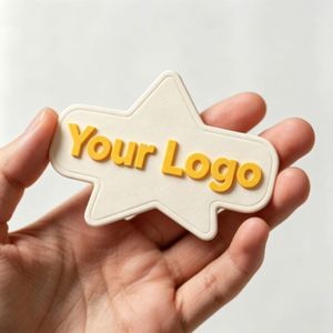 OEM ODM Silicone Clothing Labels, Smooth Edges No Bubble Drop Glue <b>Tags</b> for Wholesale Silicone <b>Tags</b> - Product Image 4