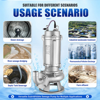 Bomba Sumergible para Aguas Residuales de 4 Pulgadas, 1.5KW, Eje de Acero Inoxidable, Bomba de Vórtice para Drenaje de Edificios, OEM Disponible