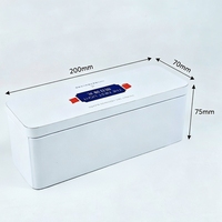 Boîte en métal rectangulaire personnalisée en gros, de qualité alimentaire, pour l'emballage alimentaire, fabriquée par un fabricant de boîtes en métal