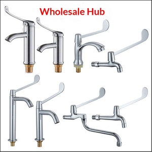 อ่างล้างมือทางการแพทย์แบบก้านโยกเดี่ยว น้ำร้อนน้ำเย็น แบบสัมผัส ติดตั้งแนวนอน ทำจากทองเหลืองทั้งหมด - Product Image 2