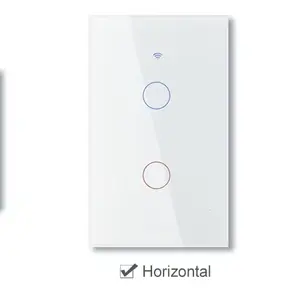 Interruptor de parede inteligente Tuya WiFi US RF433 1/2/3 Gang sem fio neutro Sensor de toque Interruptores de luz LED Casa inteligente Alexa Google Home