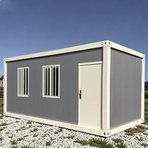 Conteneur mobile de 20 et 40 pieds, préfabriqué et démontable, en matériau de conteneur maritime, pour résidence extérieure, entrepôt, magasin, villa - Product Image 1