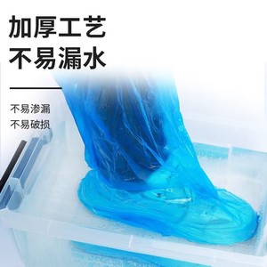 Disposable <b>PE</b> <b>shoe</b> covers, extended and thickened, long-tube isolation outdoor rafting <b>shoe</b> covers, plastic foot covers, - Product Image 2