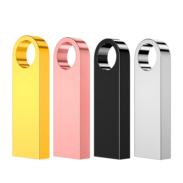 Wholesale Portable Metal USB 3.0 Flash Drive 128GB High Speed Promotional Gift Custom Logo Key Ring 3-Year Warranty