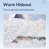 Litière en papier pour hamster 15L, 99% sans poussière, couleurs vives, emballage compact, contrôle des odeurs
