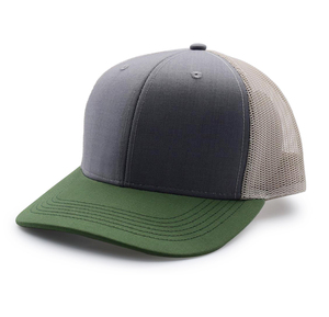 Gorra <span class=keywords><strong>Trucker</strong></span> <span class=keywords><strong>Negra</strong></span> Lisa Personalizable con Parches de Logotipo, de Alta Calidad, Estilo Richardson de 6 Paneles, Modelo 112, con Cierre a Presión - Product Image 4