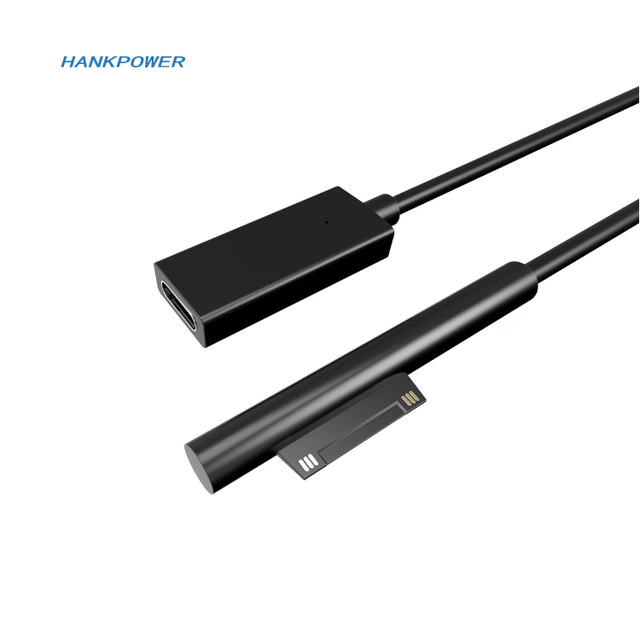 For Surface Pro 4 5 6 7 to Type C Female Charging Cable Fast USB C Charge Cable for Microsoft Pro 4 5 6 7