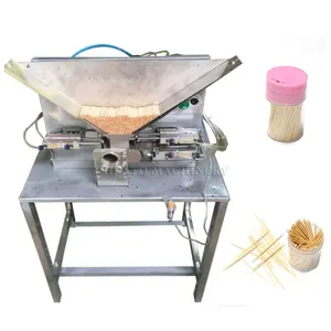 High Efficiency Semi-Automatic Toothpick Packing Machine Supplier / Wooden Toothpick Bottle Filling Machine / Toothpick Packing