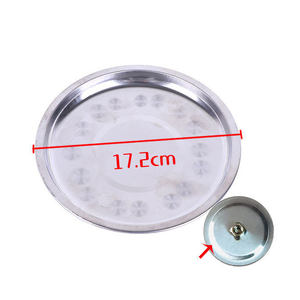 Haute qualité en acier inoxydable entièrement magnétique fort appât plateau Pan métal lâche canon appât boîte bassin pour la pêche - Product Image 2