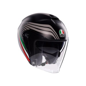 Casco Integral Irides Bologna Negro Mate Italia S Jet Resistente a Impactos con Visera Transparente Unisex - Product Image 1