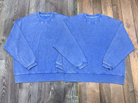 Sudadera de cuello redondo de pana acanalada para mujer, personalizada OEM, extragrande, con bordado de chenilla y cordón, al por mayor