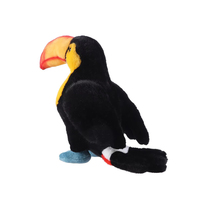Mainan Burung Toucan Realistis Desain OEM Boneka Hewan Burung Isi Dakron Mainan Boneka Lembut