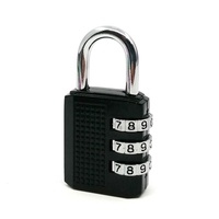 CH-17C Code solide dur à 3 chiffres de haute sécurité, Code réinitialisable, bloc de verrouillage à combinaison avec clés