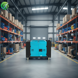 Groupe électrogène diesel silencieux Binshi Power à double cylindre, refroidi par eau, sur roues, à châssis ouvert, 1800 tr/min, portable pour la <span class=keywords><strong>maison</strong></span> - Product Image 1