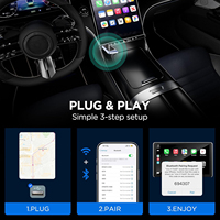 Offre Spéciale – Adaptateur sans fil 2-en-1 CarPlay et Android Auto, Dongle USB Android 13 2G+16GB, Boîtier multimédia AI pour diffusion automobile et YouTube