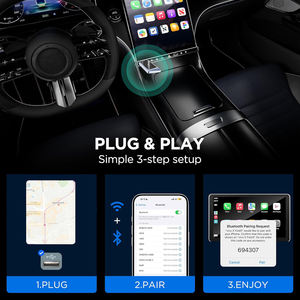 Adaptador Inalámbrico <span class=keywords><strong>2</strong></span> en 1 para Carplay y Android Auto, 2G+16GB, Android 13, Dongle USB, Reproductor Multimedia para Auto, Caja de Streaming con IA para Netflix y <span class=keywords><strong>YouTube</strong></span> - Product Image 4