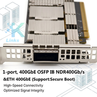 MCX75310AAS-NEAT Mellanox CX-7 400GbE PCIe 5.0x16 Adaptateur Ethernet filaire 1 port OSFP Carte d'interface réseau pour serveur en stock