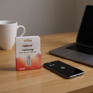 Temco Light-ning <b>Adapter</b> <b>Type</b> <b>C</b> To Light-ning Male For Apple Devices - Product Image 2