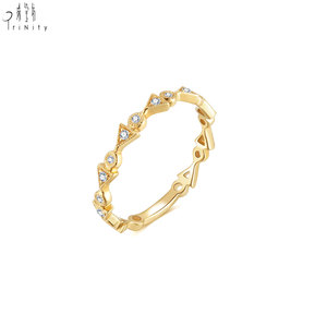 Últimos Productos de Joyería Fina, Fabricante de Joyería, Exportación al por Mayor, Juego de Anillos Vintage, Anillos de Oro Amarillo Sólido de 18K con Diamantes Naturales - Product Image 4
