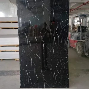 Bagus, efek umpan balik tinggi, tingkat pembelian kembali 2800MM, cetak 3D, lembar UV Panel dinding marmer PVC