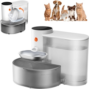 Automatic Pet Water <b>Fountain</b> Rechargeable Cat <b>Dog</b> Drinking Bowl Gravity Flow Water Dispenser Indoor Pet Feeder - Product Image 1