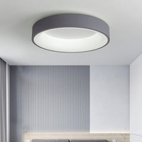 Plafonnier intelligent LED moderne pour chambre à coucher en fer acrylique 80 avec surface IP65 Emballage d'échantillon de qualité hôtelière avec logo client 110V